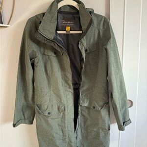 Eddie Bauer Women’s Hooded Field Jacket in Olive